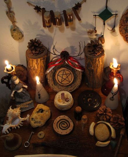 Wiccan Altar Set Up