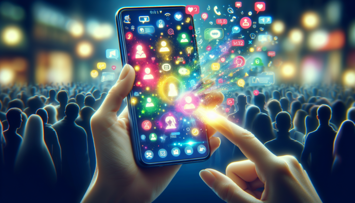 A smartphone displaying an engaging Google Business profile with an active Q&A section.