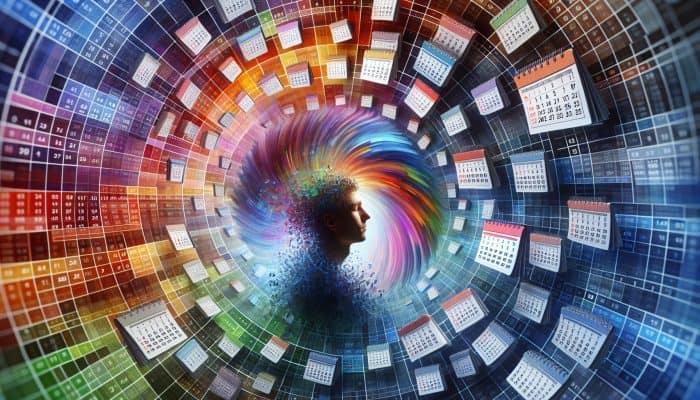 Simplifying Debt Payments: A Smart Financial Move | DCL Simplifying Debt Payments: A person experiencing relief as multiple colorful calendars merge into one, symbolizing streamlined debt management.