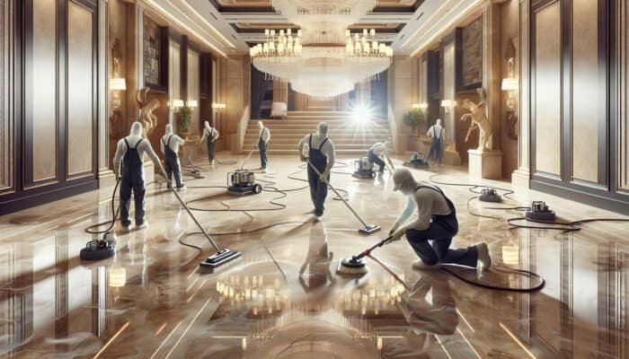 Travertine Floor Cleaning Brings Back Shine in Sutton